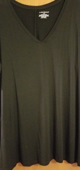 Lane Bryant V-neck tee with flowy fabric - Picture 1 of 2